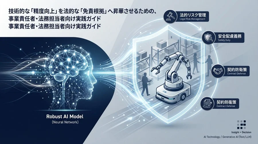 自律移動ロボット導入の法的リスク管理：「強靭なAIモデル」が企業の防衛線となる理由と責任論