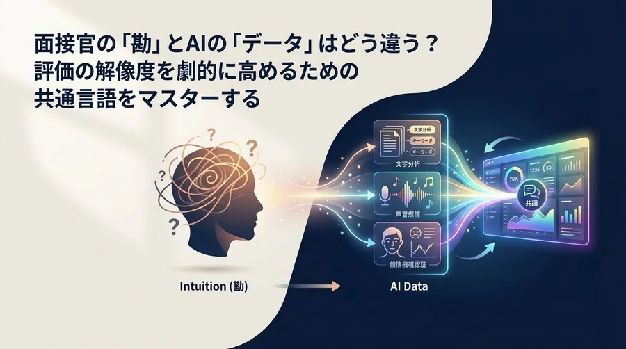 面接官の「勘」を科学する。採用AI感情解析で評価の解像度を高めるための必須用語と実践ガイド