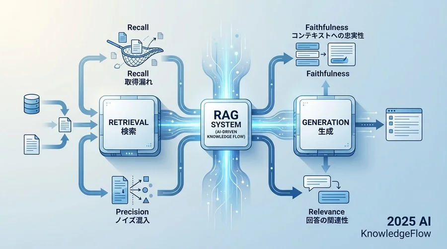 技術的品質を測る指標：RAGの「回答精度」を分解する - Section Image