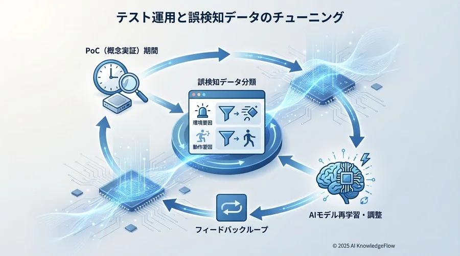 テスト運用と誤検知データのチューニング - Section Image