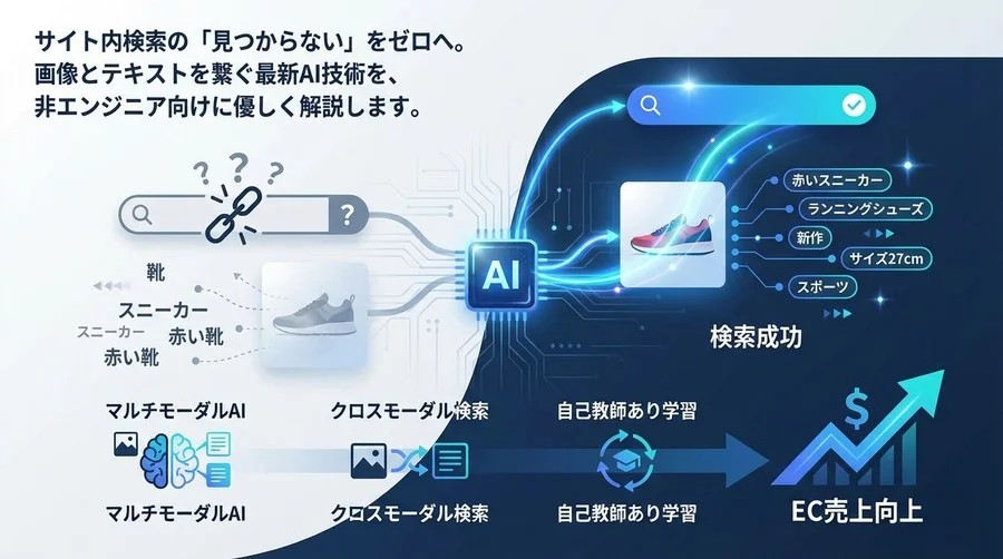 検索で「見つからない」をゼロへ。EC売上を変える画像×テキスト統合AIの正体