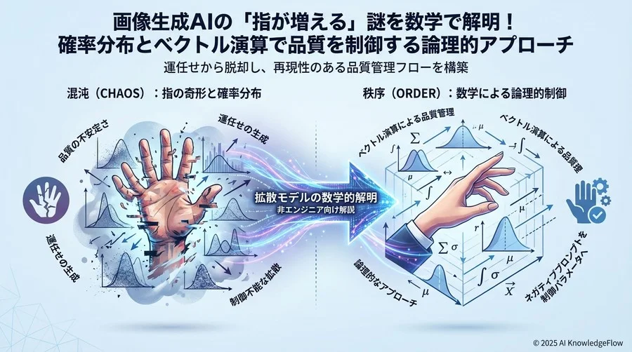ネガティブプロンプトの正体は「ベクトル演算の引き算」 - Section Image