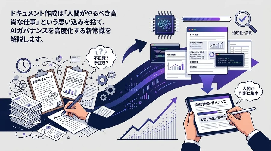 モデルカードはAIに書かせろ。手書き信仰を捨て、品質と透明性を高めるドキュメント自動化の新常識