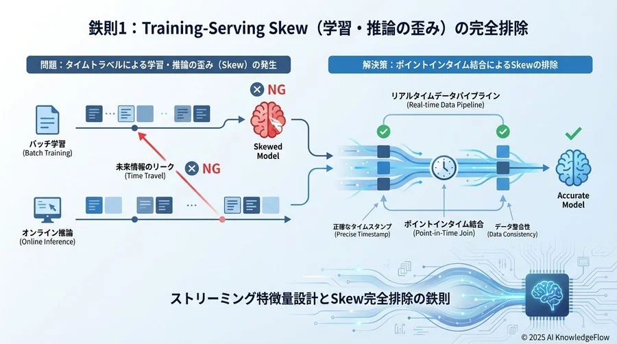 鉄則1：Training-Serving Skew（学習・推論の歪み）の完全排除 - Section Image