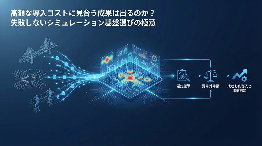 都市インフラ管理のAIデジタルツイン導入：失敗しない選定基準と費用対効果の真実