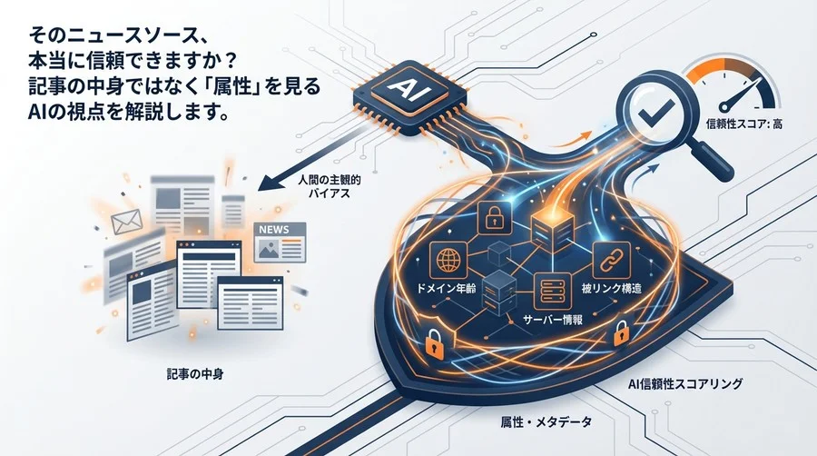 ニュースソースの信頼性評価：AIが記事の中身より「属性」を重視する理由と実践的見極め術