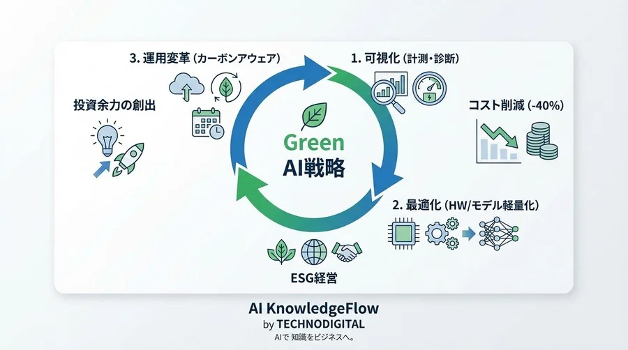 AI電力コスト40%削減：ESGと利益率を両立するGreen AIインフラ構築の全貌 - Conclusion Image
