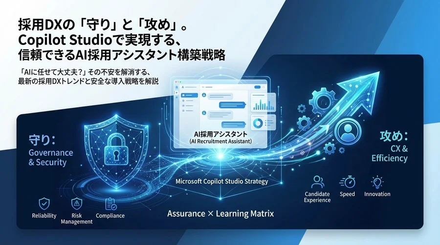 採用DXの「守り」と「攻め」。Copilot Studioで実現する、信頼できるAI採用アシスタント構築戦略