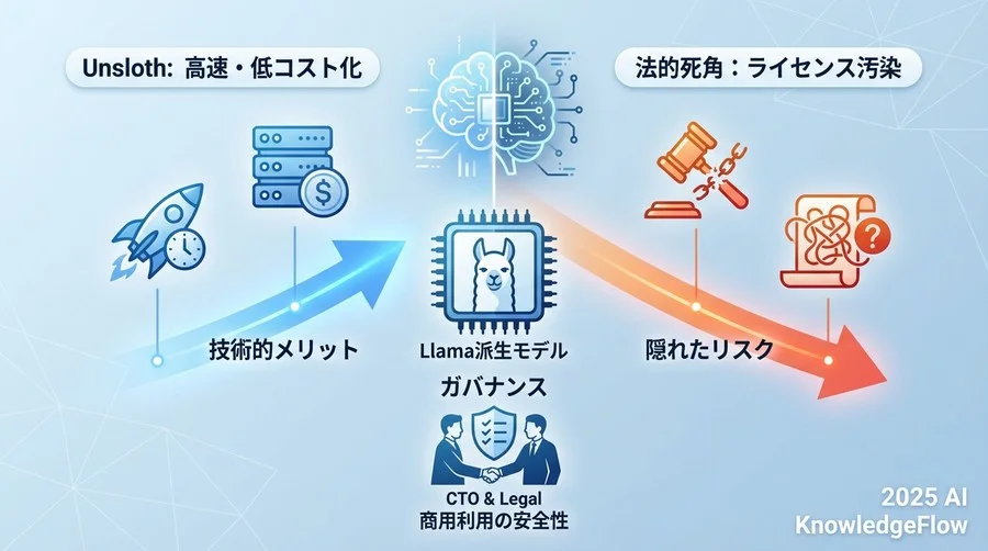 「爆速学習」が招くガバナンスの死角：Unsloth導入の法的インパクト - Section Image