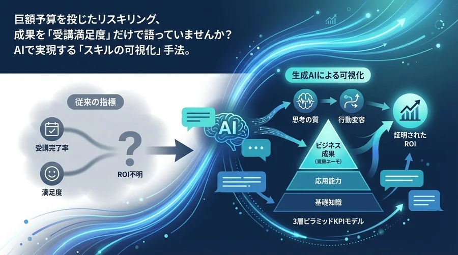 リスキリングのROIを証明せよ：生成AIによる「スキル可視化」と評価データの革命