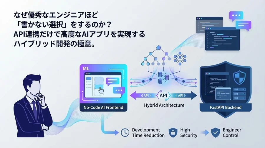 なぜ優秀なエンジニアは「書かない」のか？ノーコードAI×FastAPIで実現する堅牢な社内ツール開発の極意