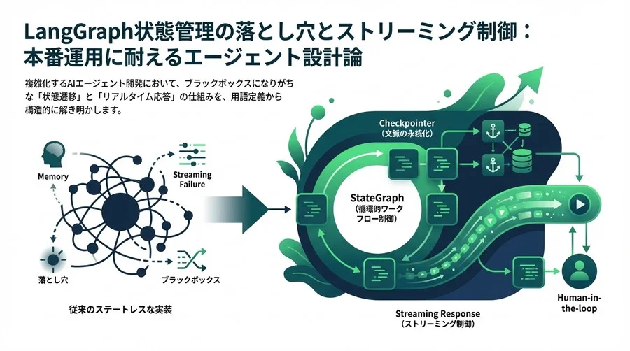 LangGraph状態管理の落とし穴とストリーミング制御：本番運用に耐えるエージェント設計論