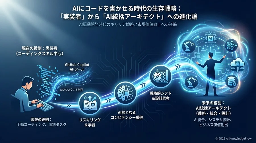 「書く」から「導く」へ：AI First時代におけるエンジニア価値の暴落と高騰 - Section Image