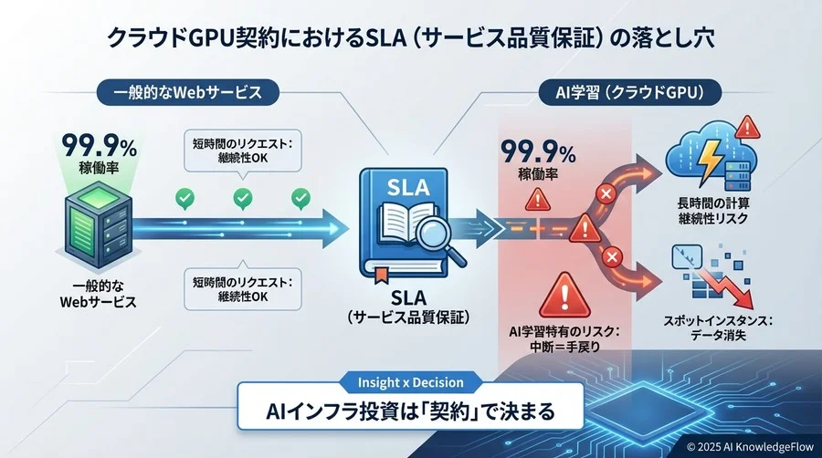 クラウドGPU契約におけるSLA（サービス品質保証）の落とし穴 - Section Image