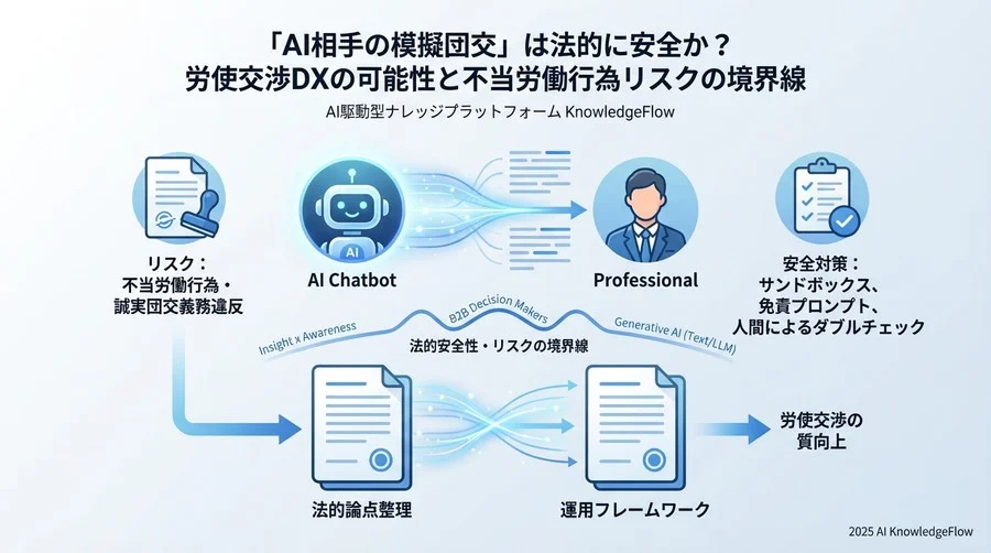安全な「AI模擬団交」実践のための3つのフレームワーク - Section Image