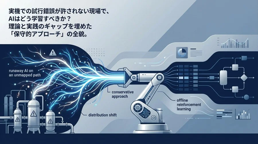 地図なき道を暴走するAIを止めるには？化学プラントにおけるオフライン強化学習と分布シフト抑制の実践全記録