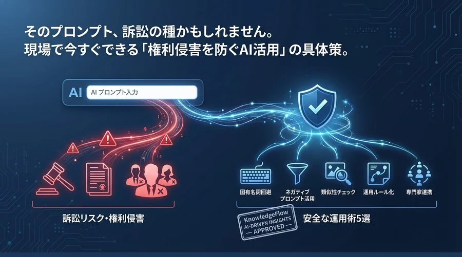 そのプロンプト、訴訟リスクあり？AI画像生成で著名人の権利を守る「現場の運用術」5選
