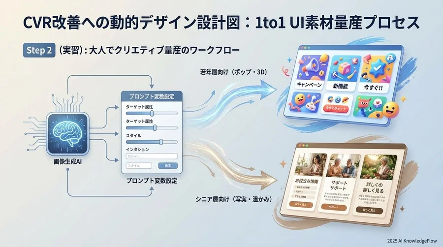 ステップ2（実践）：ペルソナ別クリエイティブの量産ワークフロー - Section Image