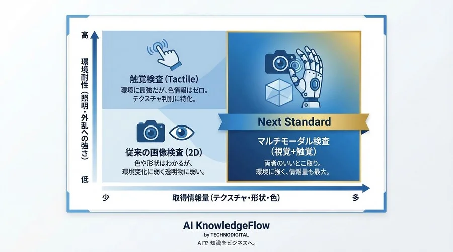 カメラ検査の限界を突破する「触覚AI」という選択肢：透明・類似素材を99%見分ける技術的根拠 - Conclusion Image
