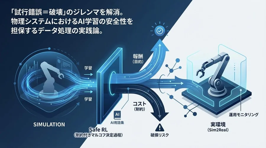 ロボットを壊さないAI開発：Safe RLにおける報酬とコストを分離するデータ設計と検証プロセス