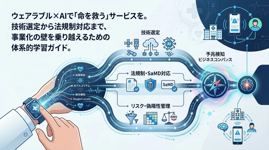 ウェアラブルAIによる「予兆検知」事業化の羅針盤：技術・法規制・リスクを統合した実践的学習パス