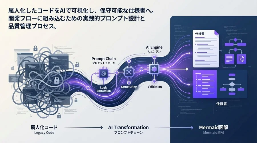 属人化コードをAIで仕様書化する：一発生成の失敗を防ぐプロンプトチェーン設計と実装ガイド