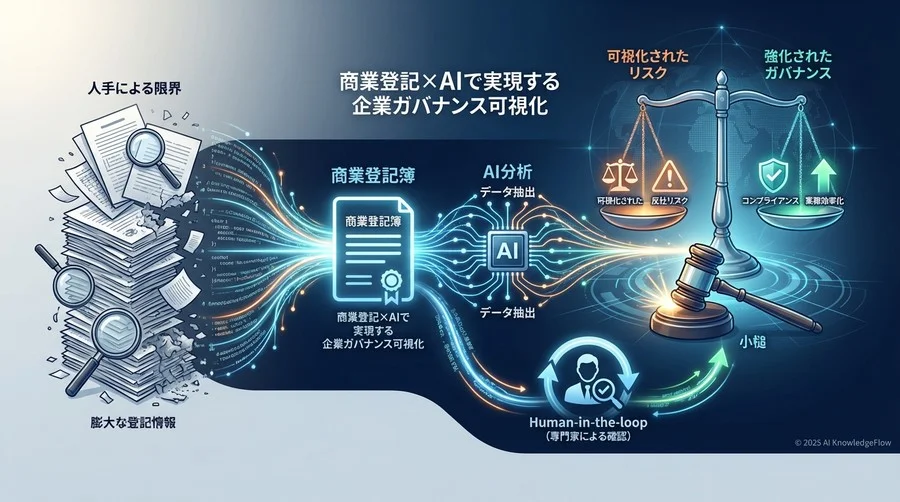 AI×商業登記データ活用のリスク評価：精度と限界の境界線 - Section Image
