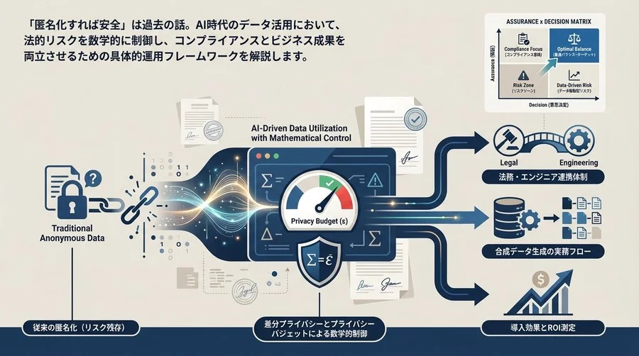 匿名化AIとプライバシーバジェット：リスクを数学的に制御するデータ活用運用ガイド