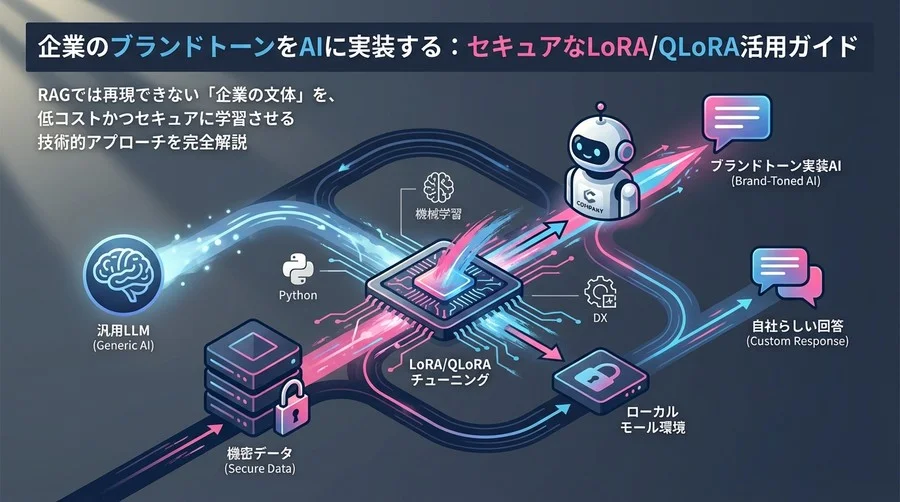 企業のブランドトーンをAIに実装する：セキュアなLoRA/QLoRA活用ガイド