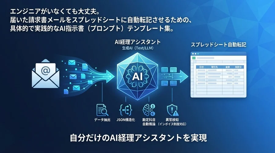 GmailとAIで実現する請求書処理自動化：経理用プロンプト集