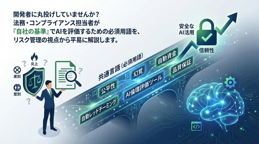 開発者任せにしないAIリスク管理：法務・コンプライアンス担当者のためのAI倫理評価ツール必須用語解説