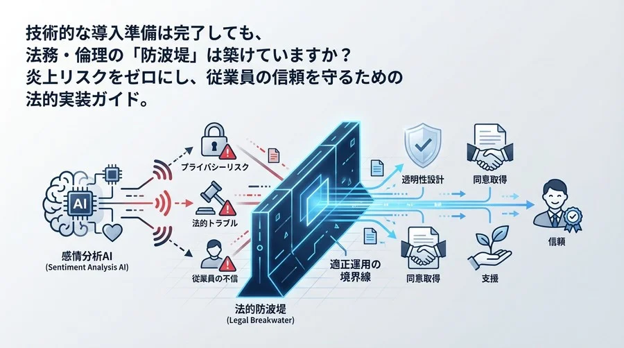 感情分析AI導入の法的防波堤：離職予兆検知におけるプライバシーリスクと適正運用の境界線
