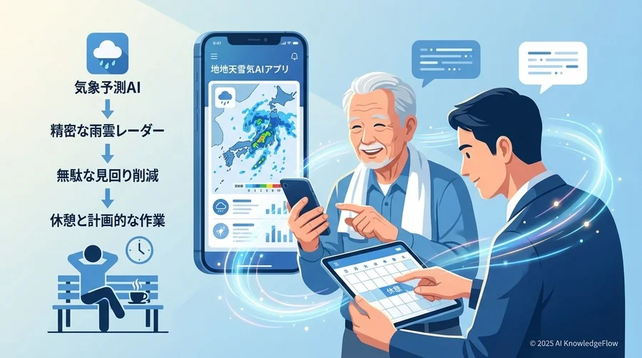 Tip 3: 気象予測AIで「無駄な見回り」を減らす - Section Image