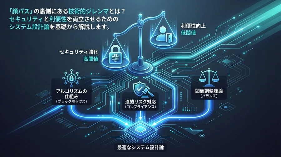 顔認証入退室システムの設計論：閾値調整から法的リスクまで、情シスが持つべき判断軸