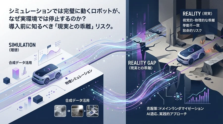 自走ロボット開発の死角：Sim2Real転移で失敗しないための「Reality Gap」構造解析と克服策