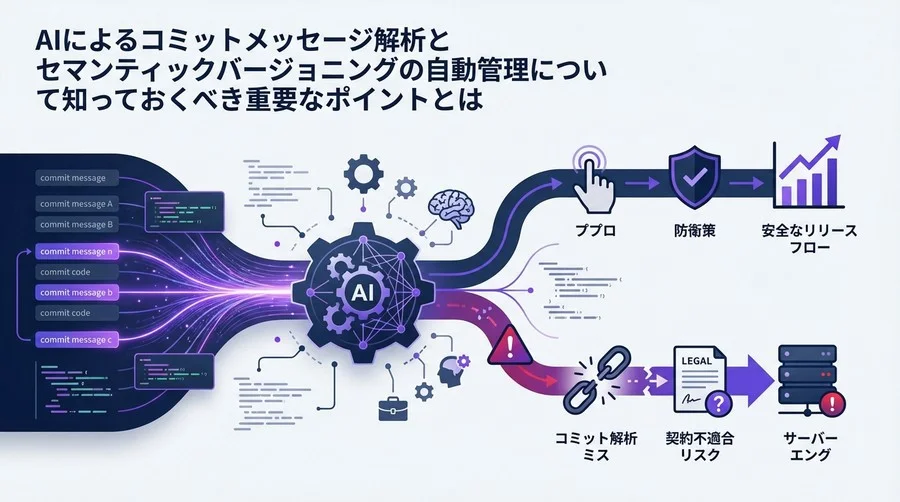 AI自動リリースの法的死角：コミット解析ミスが招く契約不適合リスクと防衛策