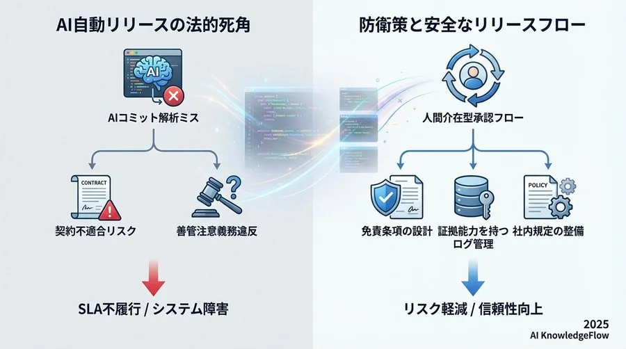 自動化の代償：AIによるバージョニングが孕む「善管注意義務違反」のリスク - Section Image