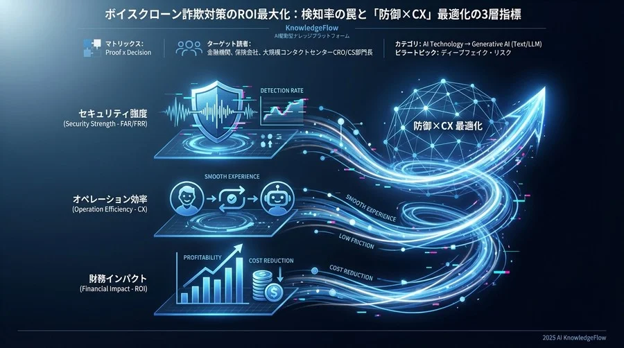 なぜ「検知率」だけでは失敗するのか：ボイスクローン対策の評価構造 - Section Image