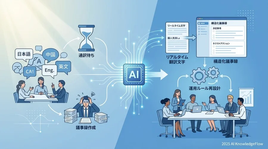 成功の鍵は「AIに合わせた会議設計」：3つの変革ポイント - Section Image