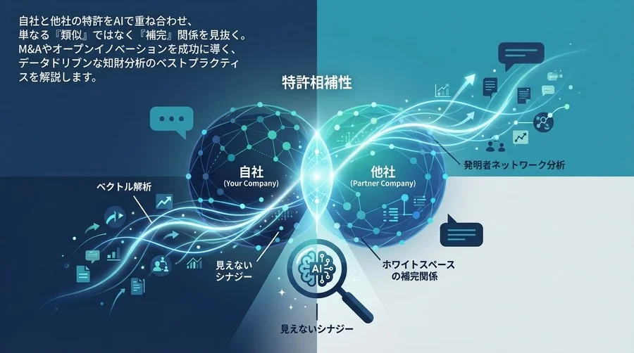M&A・提携の成否を分ける「特許相補性」分析：AIで見抜く技術シナジーと見えない価値