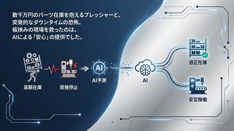 半導体工場の「欠品恐怖」を終わらせる：AI予測によるスペアパーツ在庫適正化の実践論