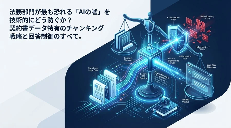 法務AIの「嘘」を許さない：契約書特化型RAGの技術的実装とセキュリティ設計