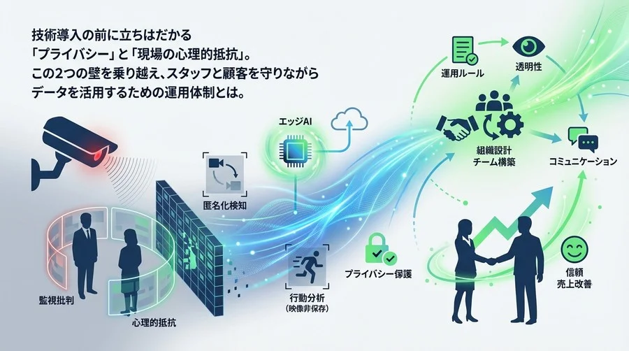 店舗DXの「監視」批判を「信頼」に変えるエッジAI導入と組織設計の鉄則