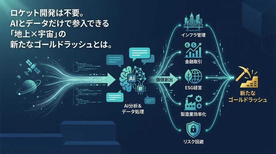 ロケット開発は不要。AIとデータだけで参入できる「地上×宇宙」の新たなゴールドラッシュとは