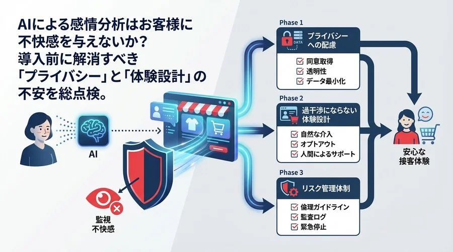 メタバース接客のAI感情認識：顧客の「不快感」を防ぐ導入前チェックリスト【倫理・体験設計編】