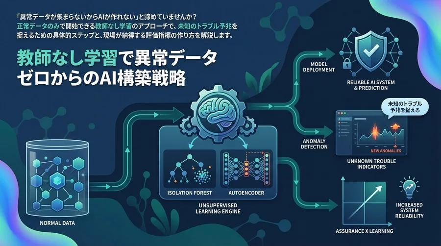 教師なし学習で異常データゼロからのAI構築戦略