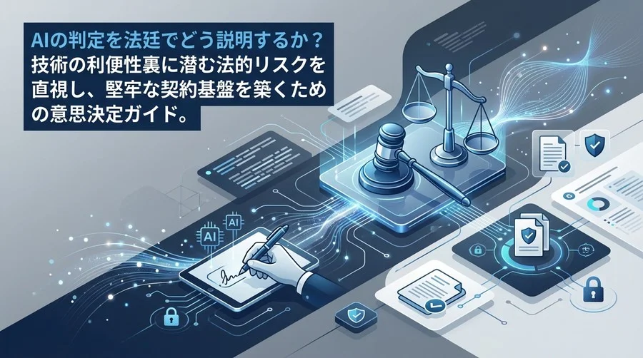 AI電子署名の法的リスクと真正性立証：誤検知責任と契約実務の防衛策