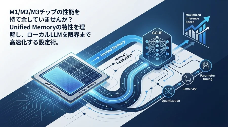 Apple Silicon MacでGGUFモデルを極限まで高速化する：メモリ帯域幅から解く最適設定の理論と実践