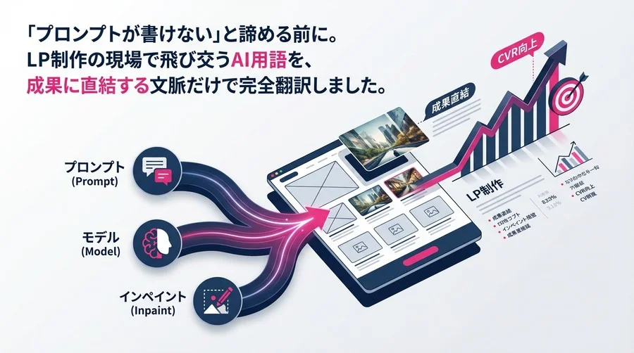 「プロンプトが書けない」を卒業する。LP制作現場のためのAI画像生成用語事典【成果直結型】