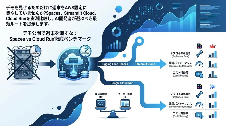 デモ公開で週末を潰すな：Spaces vs Cloud Run徹底ベンチマーク